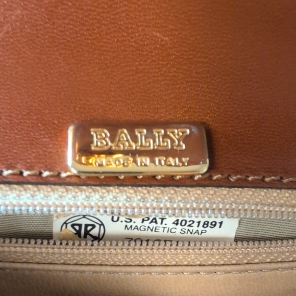 Bally Vintage Chestnut Brown Leather Top-Handle Satchel 1970's - Picture 8 of 14